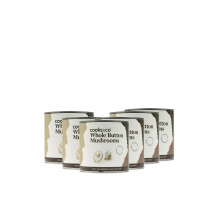 Cooks & Co Whole Button Mushrooms 800 g (Pack of 6)