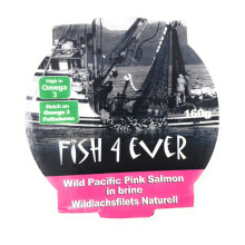 |(6 PACK) - Fish4Ever - Wild Alaskan Pink Salmon | 160g | 6 PACK BUNDLE