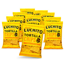 Gran Luchito Mexican Gluten Free Tortilla Chips 170g (Pack of 10) | Lightly Salted | Perfect For Making Nachos
