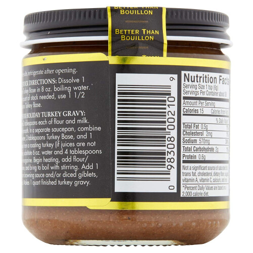 Better Than Bouillon Superior Touch Turkey Base 8oz 2