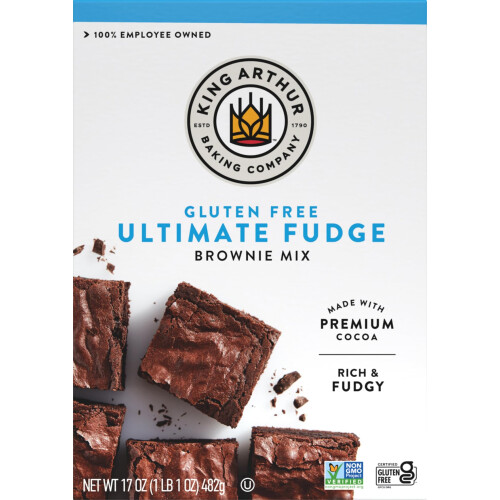 KING ARTHUR MIX BROWNIE GF, 17 OZ