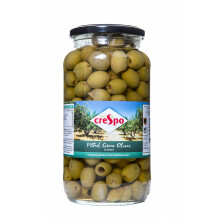 Crespo Pitted Green Olives in Brine 907 g (Pack of 6)