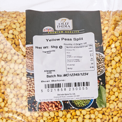 Old India Yellow Peas Split 5kg 1