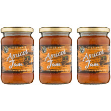 Otter Vale - Apricot Jam, great on toast, in cakes and desserts or anywhere you fancy, hand-made in Devon, gluten-free, 315g glass jar x 3