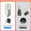 P13.5S LED Flashlight Bulb 3W DC424V Quick Conversion for Ryobi, Milwaukee and Craftsman 4