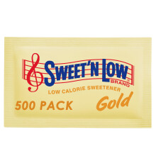 Sweet'N Low Gold Sucralose Sweetener - 500 Sachets (1000 Servings per Pack), Low Calorie Granulated Sweetener, Zero Fat, Zero Salt, Individually