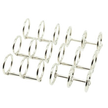 20pcs Silver Metal Binder Rings 3Ring Clips for Book Binding, Photo Albums and Easy Page Removal