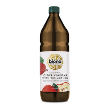 Biona Organic Cider Vinegar Unfiltered with Mother 750 ml (Pack of 6