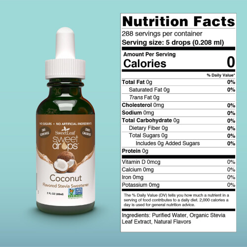 Sweet Leaf Liquid Stevia Coconut 2 OZ 1