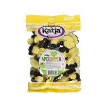 Katja Banana/Liquorice Monkeys (500g Bag) | Premium Dutch Vegetarian Sweets