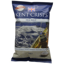 Kent Crisps Sea Salt 150 g (Pack of 10)