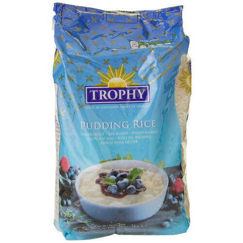 Trophy Pudding Rice, 2 kg, Pack of 6