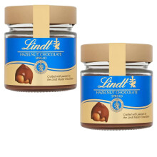 2 x Bottles of Lindt Hazelnut Chocolate Spread 200g