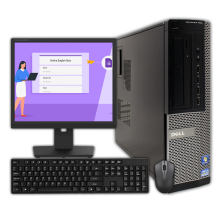 Desktop/Office PC Bundle Dell Optiplex i7 16GB RAM 256GB SSD - Refurbished