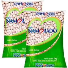 Pack Feij?o Carioca Namorado 2x1Kg- Pinto Beans - Camil., 2.00 kg (Pack of 1)