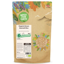 Wholefood Earth Organic Brown Basmati Rice 2kg Vegan | GMO Free | Source of Fibre | Certified Organic