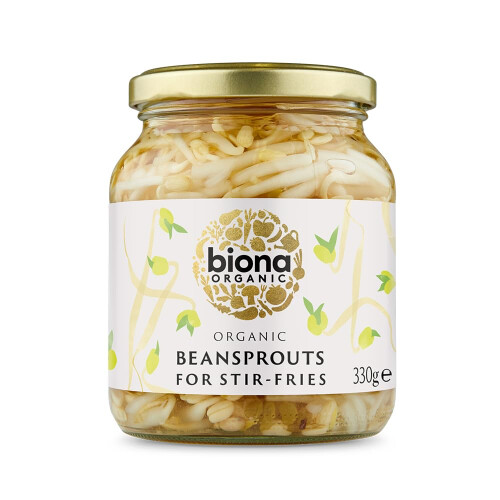 Biona Organic Bean Sprouts, 330 g, Pack of 6