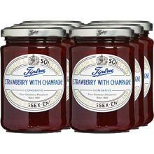Wilkin & Sons Tiptree Strawberry with Champagne Conserve / Case of 6 x 340g Jars / Vegetarian, Vegan, Coeliac Friendly