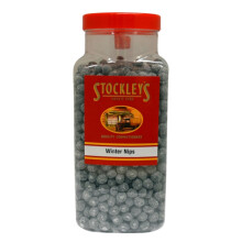 Stockley's Winter Nips Sweet Shop Jar - 2.73kg | Classic Winter Warmer Hard Sweets | Bulk Traditional British Confectionery | Vegan