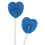 Blue Raspberry Heart Lollipops 5.2g each Individually wrapped (200) 1