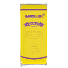 Dekozauber24 Fondant Icing 1kg, for cakes and figurines, gluten free, ready to roll, edible cake decorations (Yellow)