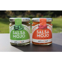 Two Salsas Red and Green Mojos