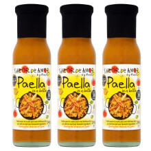 Sabor de Amor - Paella in a Bottle sauce - Natural Paella stock - 240g - Pack of 3