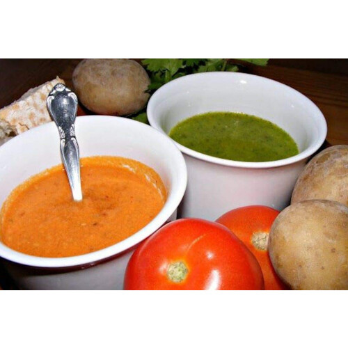 Two Salsas Red and Green Mojos 1