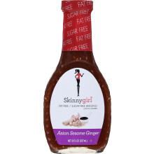 Skinnygirl Fat Free Salad Dressing, Sugar Free Asian Sesame Ginger 8 Ounce