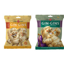 Happy Bees Bundle The Ginger People Gin Gins Sweets Twin Pack 150 g Chewy Plus 150 g Hard