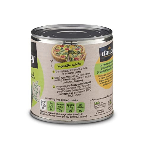 D'aucy Spinach Leaf 12 x 380g 2
