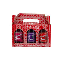 Otter Vale - Jam Gift Pack, three great marmalades each with a generous splash of booze, hand-made in Devon, gluten-free, 945g in glass jars x 3