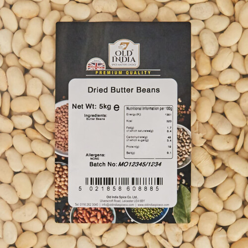 Old India Dried Butter Beans 5kg 1