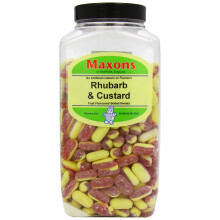 Maxons Rhubarb and Custard Jar 2.95 Kg