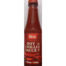 Yeo's Hot Chilli Sauce 345g (Pack of 2)