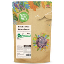 Wholefood Earth Polished Red Kidney Beans 2 kg | GMO Free | Natural | High Fibre | High Protein