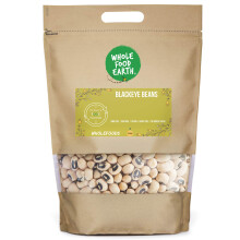 Wholefood Earth Black Eye Beans 3 kg | GMO Free | Natural | High Fibre | High Protein