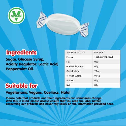 Swizzels 3kg Bag of Crystal Mints Sweets 1