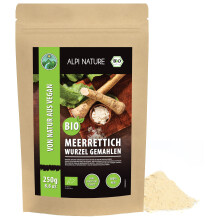 Alpi Nature Organic Horseradish Ground 250g 8.8 oz, Ground Horse Radish Root Powder, Gluten Free