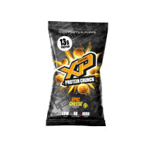 TOTAL XP Protein Crunch - Tasty High Protein Snacks - EPIC Cheese 12 Pack. Protein Chips - Vegetarian, 13g of Protein, Low Carb, Gluten Free, Palm Oil