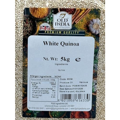 Old India White Quinoa 5kg 1
