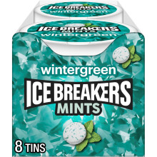 ICE BREAKERS Sugar Free Mints, Wintergreen 1.5 Ounce (Pack of 8)