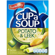 Batchelors Cup a Soup Creamy Leek & Potato (4 per Pack - 107g) - Pack of 6