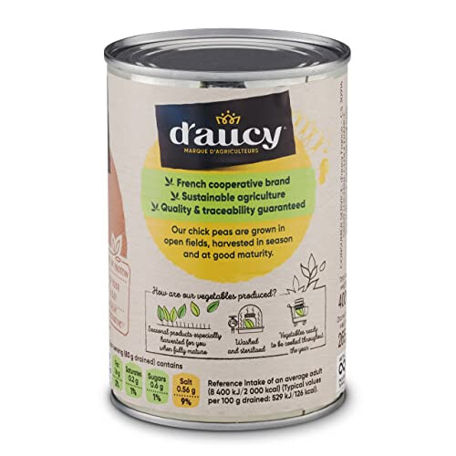 D'aucy Chick Peas 400 g (Pack of 12) 2