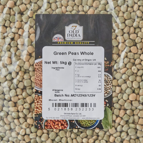Old India Green Peas Whole 5kg 1