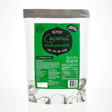 Premium Vegan Coconut Milk Powder - 1KG - Contains 65% Coconut Oil - High in Lauric Acid - Non-Dairy, Gluten-Free, Bulk Powder