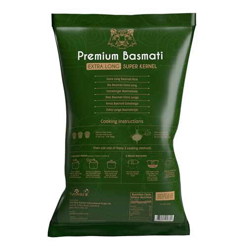 Yum Asia Super Kernel Premium Basmati Rice - 5kg 1