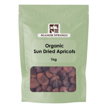 Organic Sun Dried Apricots 1kg by Manor Springs Organic