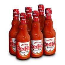 Frank's RedHot Original Cayenne Pepper Sauce 354 ML | Pack of 6 | Cayenne Pepper Hot Sauce | Suitable for Vegans &Vegetarians | No Artificial