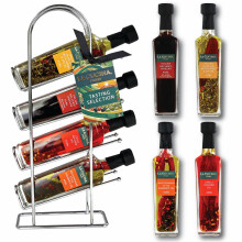 Kimm & Miller Italian Olive Oil & Vinegar Gift Set ? Cooking Gifts for Men & Women ? Includes Mini Olive Oil, Balsamic and Chilli & Aroma Infused
